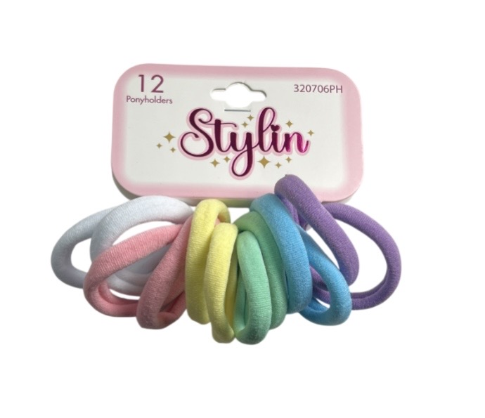 STYLIN HAIR TIES 12 PACK